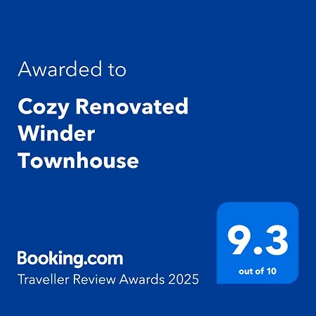 Cozy Renovated Winder Townhouse Traveller Awards 2025 Winner